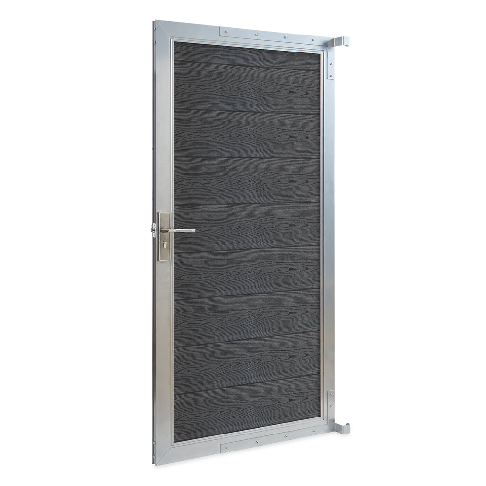 Cancello da Giardino Pedonale Segovia 90x180 cm Porta per Recinzione con Serratura NEU.HOLZ 