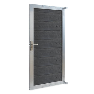 Cancello da Giardino Pedonale Segovia 90x180 cm Porta per Recinzione con Serratura NEU.HOLZ 