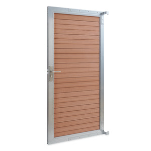Cancello da Giardino Pedonale Segovia 90x180 cm Porta per Recinzione con Serratura NEU.HOLZ 