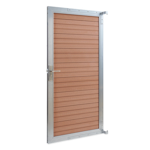 Cancello da Giardino Pedonale Segovia 90x180 cm Porta per Recinzione con Serratura NEU.HOLZ 