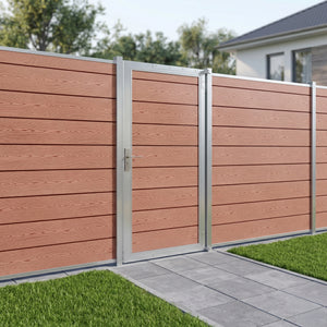 Cancello da Giardino Pedonale Segovia 90x180 cm Porta per Recinzione con Serratura NEU.HOLZ 