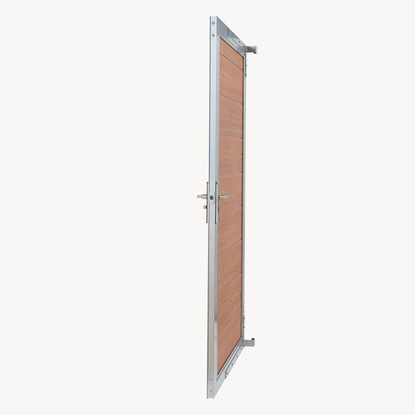 Cancello da Giardino Pedonale Segovia 90x180 cm Porta per Recinzione con Serratura NEU.HOLZ 
