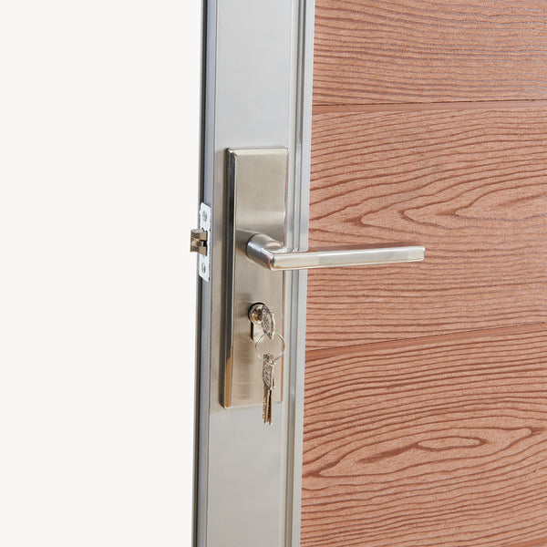 Cancello da Giardino Pedonale Segovia 90x180 cm Porta per Recinzione con Serratura NEU.HOLZ 