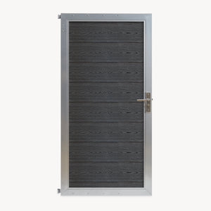 Cancello da Giardino Pedonale Segovia 90x180 cm Porta per Recinzione con Serratura NEU.HOLZ 
