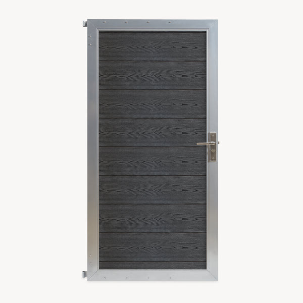 Cancello da Giardino Pedonale Segovia 90x180 cm Porta per Recinzione con Serratura NEU.HOLZ 