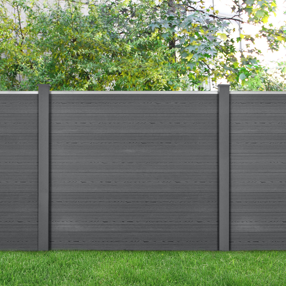 Recinzione da giardino Pinto in varie dimensioni grigio nuovo.legno - premiumXL