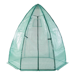 Serra da Giardino Hunze per Coltivazione Piante Copertura Semitrasparente Bianco / Verde [en.casa]