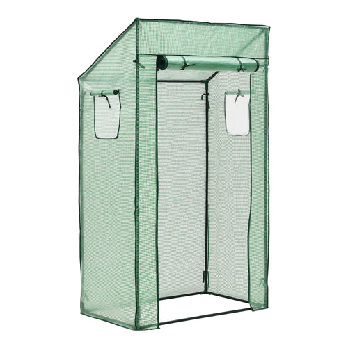 Tomatengewächshaus Marzano 100x60x174cm Grün [en.casa] - premiumXL