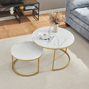 Set Christchurch di Tavolini Sovrapponbili con Piani Rotondi [en.casa] 