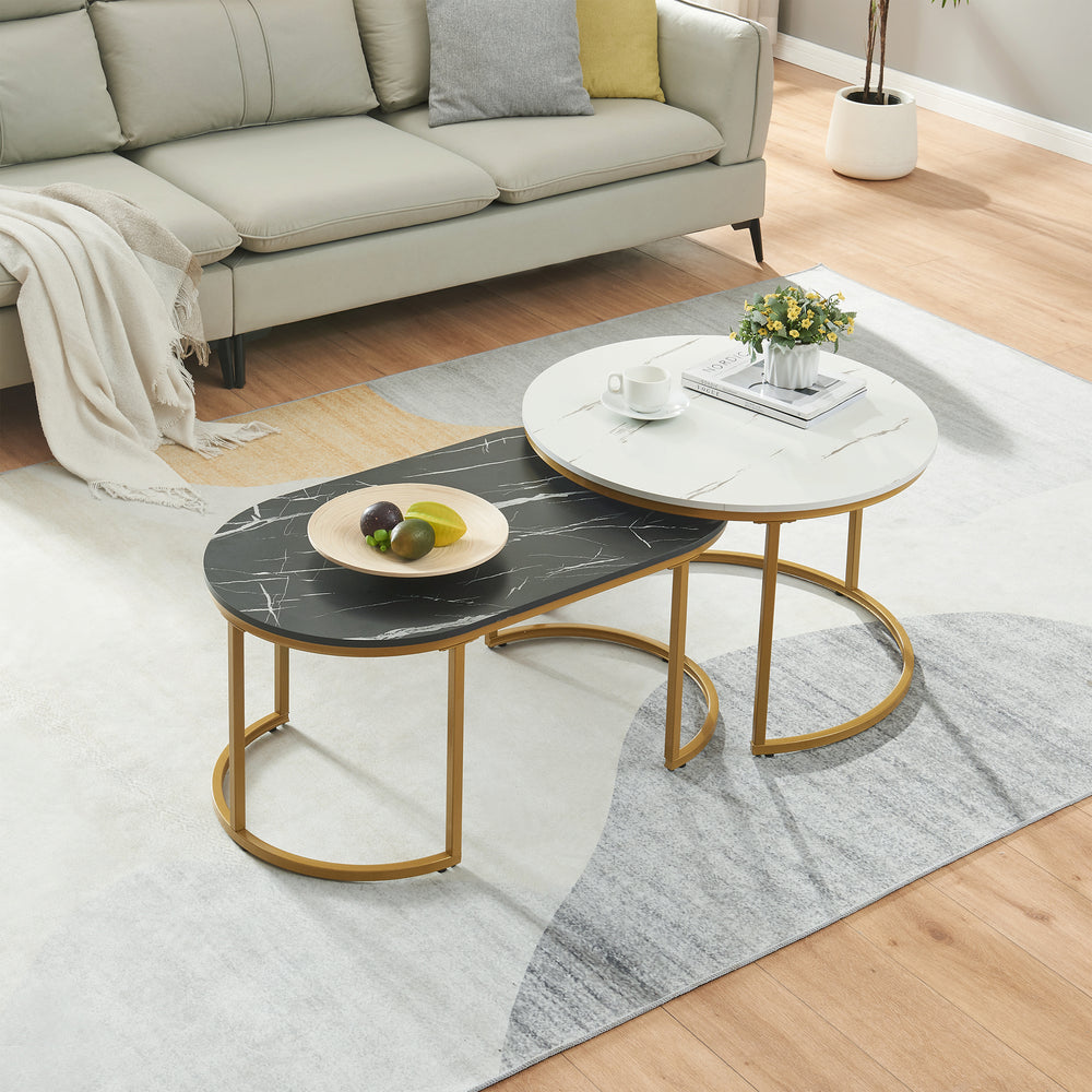 Tavolino Oppeerg set da 2 [en.casa]