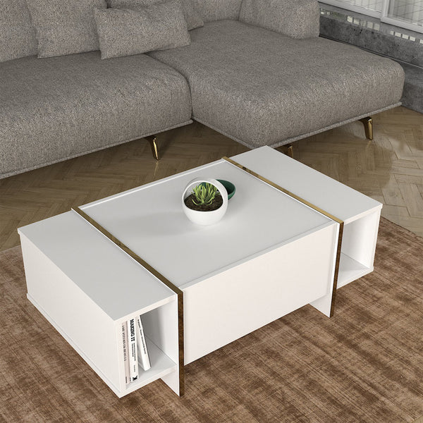 Tavolino Centrale da Salotto Tavak 104 x 60 x 38 cm [en.casa]