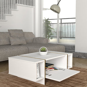 Tavolino Centrale da Salotto Tavak 104 x 60 x 38 cm [en.casa]