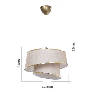 Lampada a Sospensione Wigan con Paralume Cilindrico lux.pro