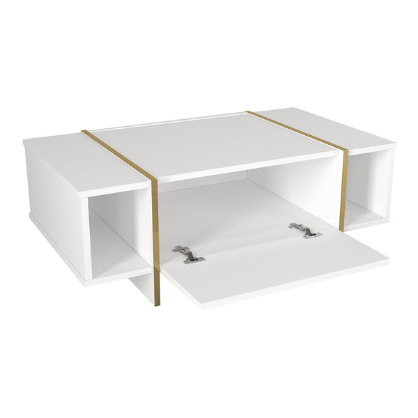 Tavolino Centrale da Salotto Tavak 104 x 60 x 38 cm [en.casa]