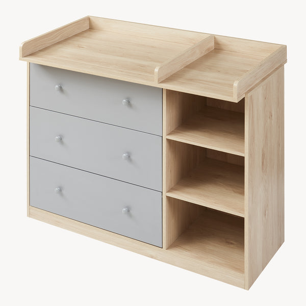 Cassettiera Beldinupp con Piano Fasciatoio Rimovibile 93 x 110 x 55 cm - Vari Colori [en.casa]