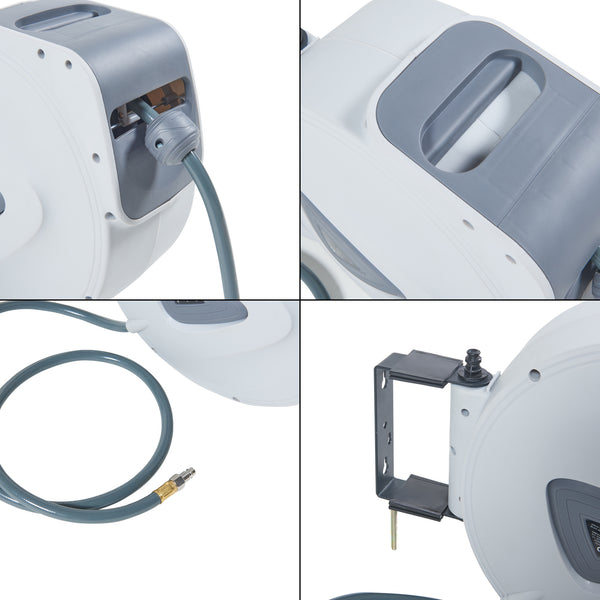 Avvolgitubo per aria compressa Nassau Bianco/Grigio [pro.tec]