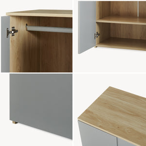 Armadio Beldinupp per Cameretta 123 x 60 x 40 cm [en.casa]