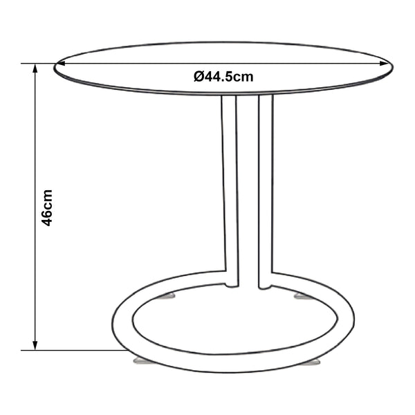 Tavolino laterale Ylivieska [en.casa]