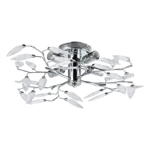 Plafoniera Kira 4x E14 Ø 47,5 x 15 cm cromato/argento lux.pro - premiumXL