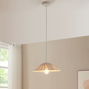 Lampada a sospensione Bridge Bianco/Beige [lux.pro] - premiumXL