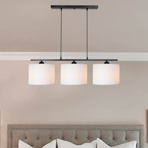 Lampada a sospensione Horsham 3xE27 metallo in vari colori [lux.pro]