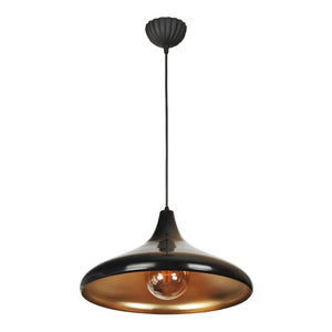 Lampada a Sospensione 'Knutsford' con 1 Fonte Luce Lampada da Soffitto Paralume a Cono Piatto Lampadario Vintage - Vari Colori - lux.pro