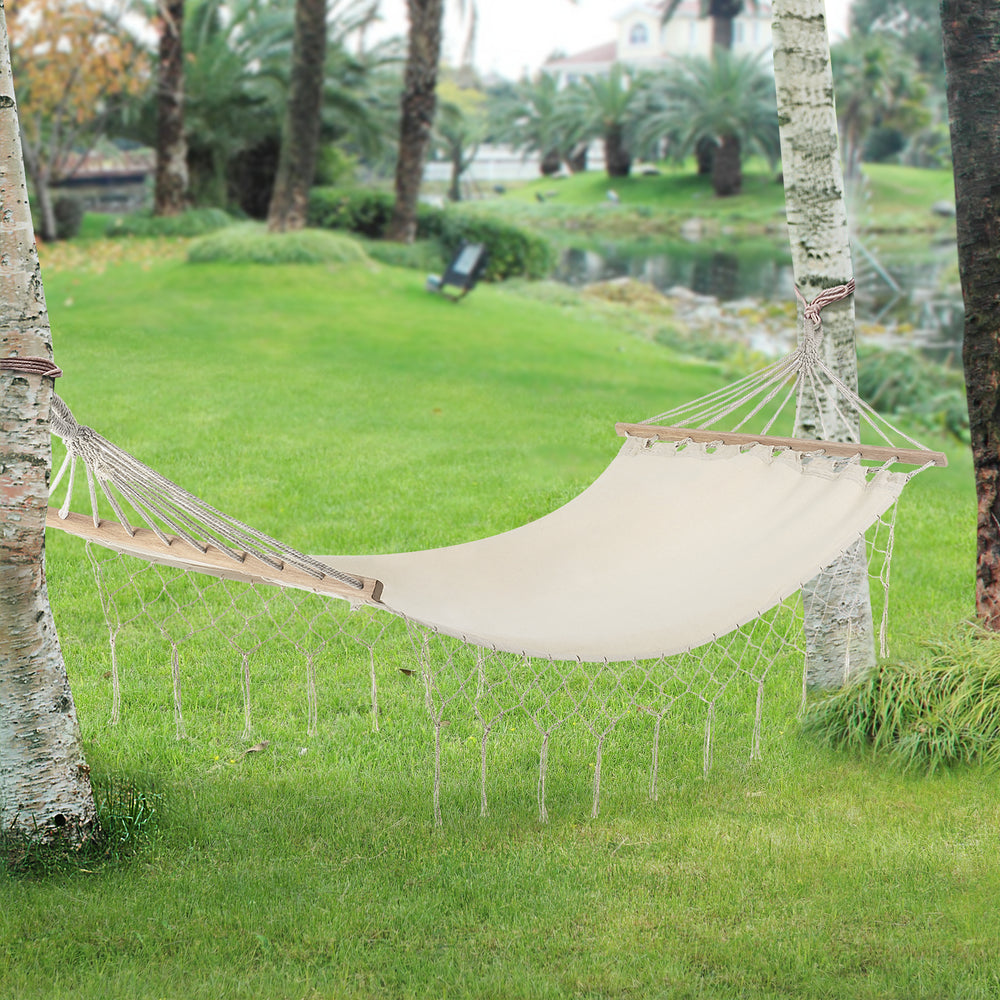 Amaca Corinto 200x80 cm Max. 150 kg per interno ed esterno Crema casa.pro