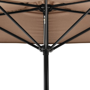 Ombrellone a Semicerchio Eger Parasole a Mezzaluna 300x150 cm casa.pro