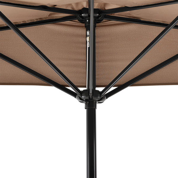 Ombrellone a Semicerchio Eger Parasole a Mezzaluna 300x150 cm casa.pro