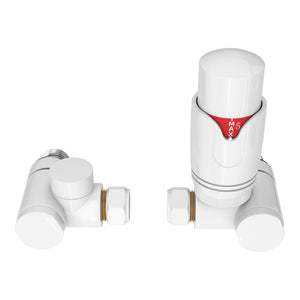 Scaldasalviette Kviteseid ad Acqua Calda con Kit Valvola Termostatica a 3 Vie [neu.haus]