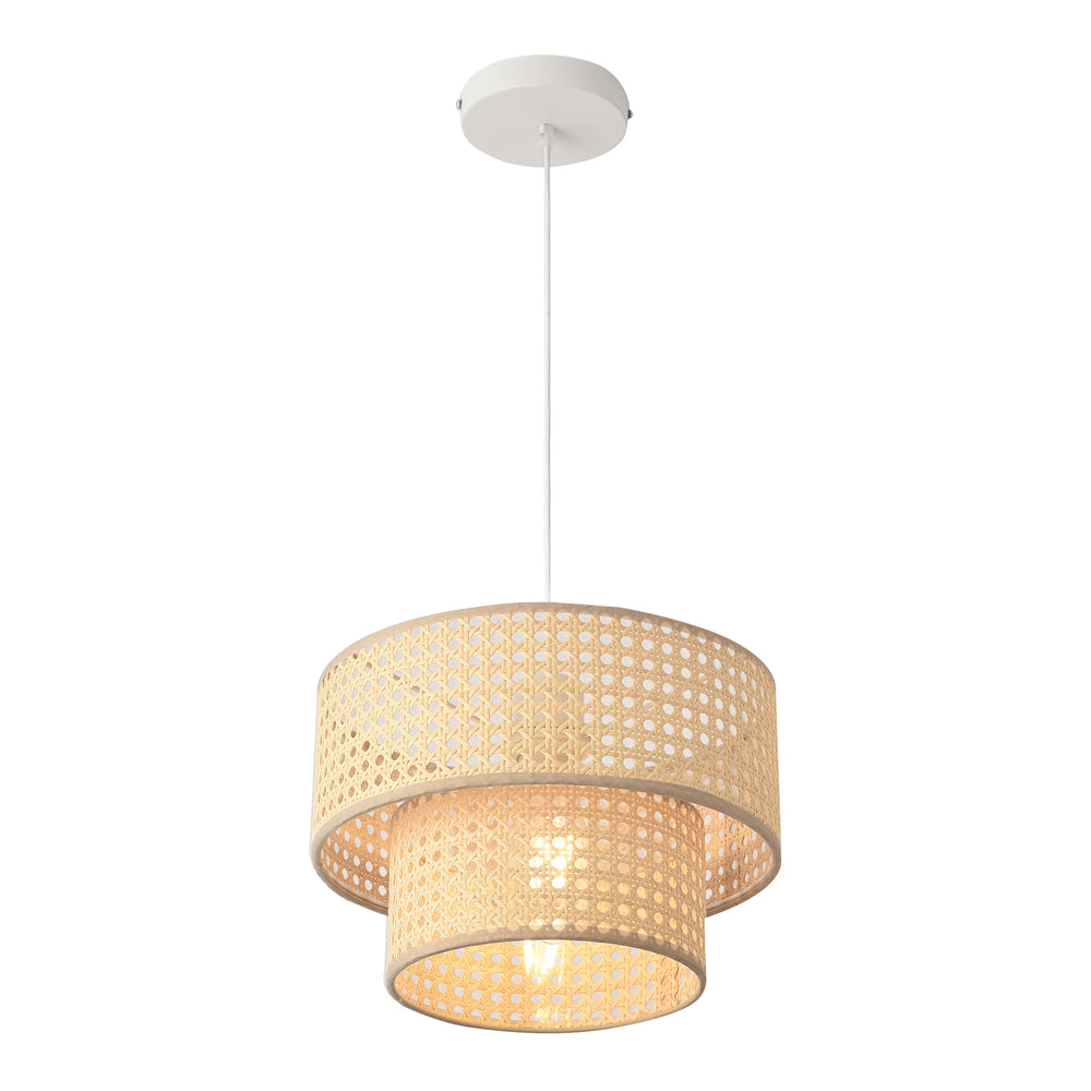 Lampada a sospensione Ascot effetto rattan [lux.pro]