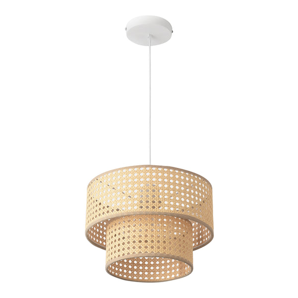 Lampada a sospensione Ascot effetto rattan [lux.pro]