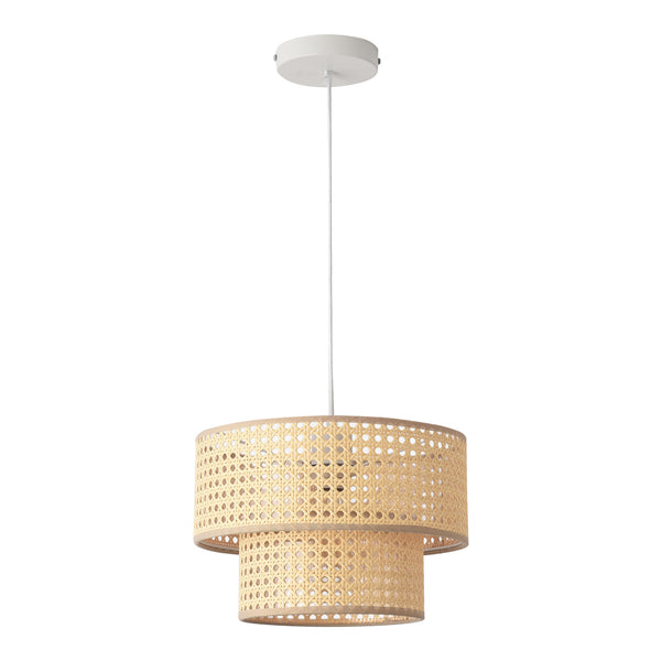 Lampada a sospensione Ascot effetto rattan [lux.pro]
