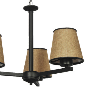 Lampada a Sospensione 'Axbridge' Lampadario a 3-5 Fonti Luce Lampada da Soffitto con Paralumi a Tronco di Cono - Vari Colori - lux.pro