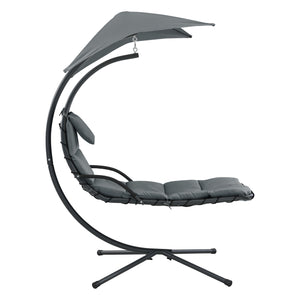 Lettino sospeso con tettuccio parasole in diversi colori en.casa