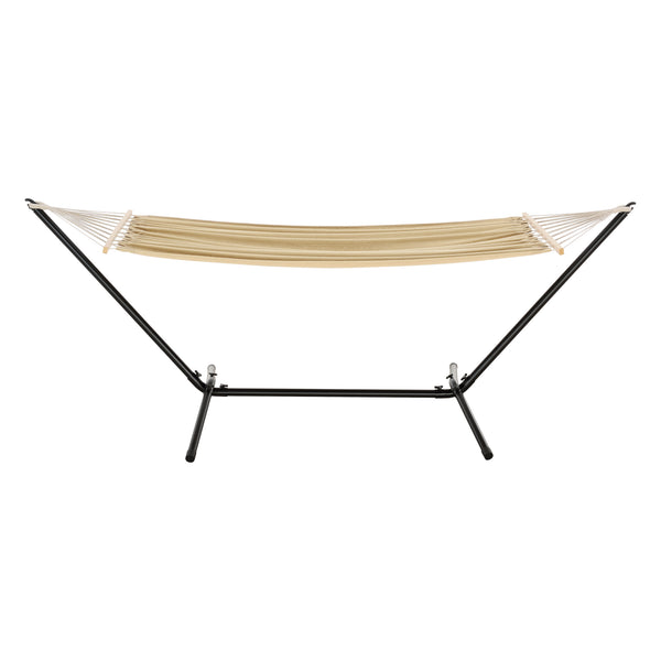 Amaca con Supporto in Acciaio con Telo 200 x 100 cm [en.casa]