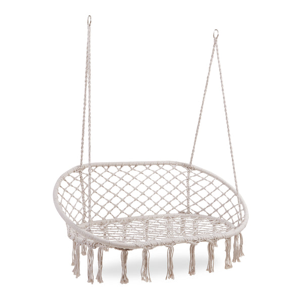 Panca Sospesa Kailua Altalena per 2 Persone - Bianco Crema casa.pro