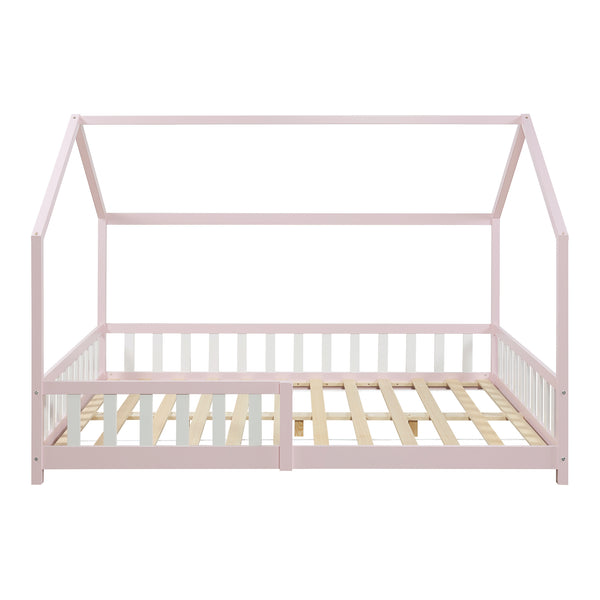 Letto a Casetta Hesel per Cameretta con Materasso [en.casa] 