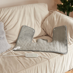 Cuscino riscaldante elettrico Borrello 100W 65x45cm Grigio [en.casa]