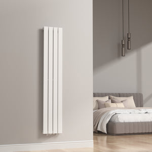 Termosifone Nore ad Acqua Calda Pannello Singolo con Elementi Piatti 160 x 30 cm - Bianco [neu.haus] 