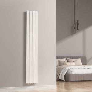 Termosifone Nore ad Acqua Calda Pannello Singolo con Elementi Piatti 180 x 30 cm - Bianco [neu.haus] 