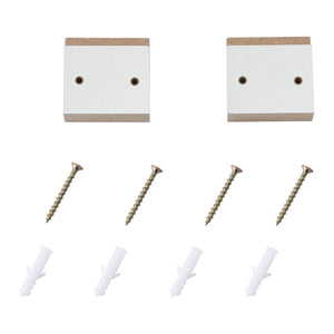 Copertura per termosifone Charleston con ripiano effetto lamelle Bianco en.casa