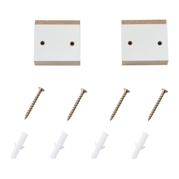 Copertura per termosifone Charleston con ripiano effetto lamelle Bianco en.casa