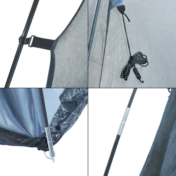 Padiglione da rete Beekdaelen 305x305x213 cm in vari colori [pro.tec]