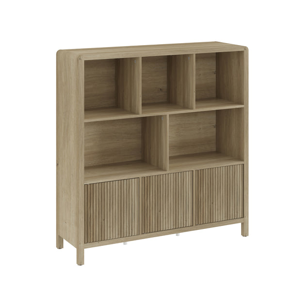 Credenza Bassa Lukkodso con Ante e Vani Aperti [en.casa]