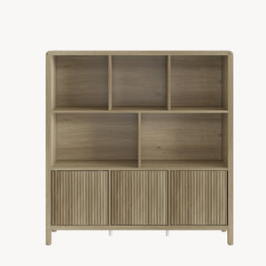 Credenza Bassa Lukkodso con Ante e Vani Aperti [en.casa]