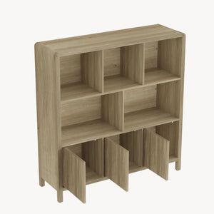 Credenza Bassa Lukkodso con Ante e Vani Aperti [en.casa]