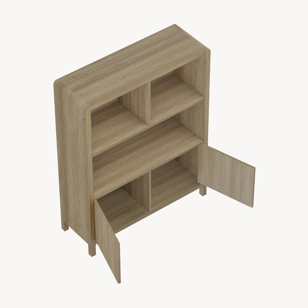 Credenza Bassa Lukkodso con Ante e Vani Aperti [en.casa]