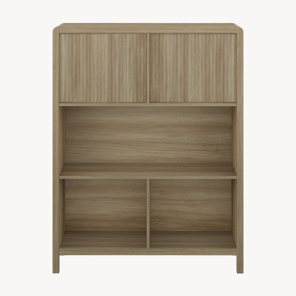 Credenza Bassa Lukkodso con Ante e Vani Aperti [en.casa]