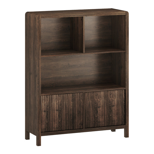 Credenza Bassa Lukkodso con Ante e Vani Aperti [en.casa]